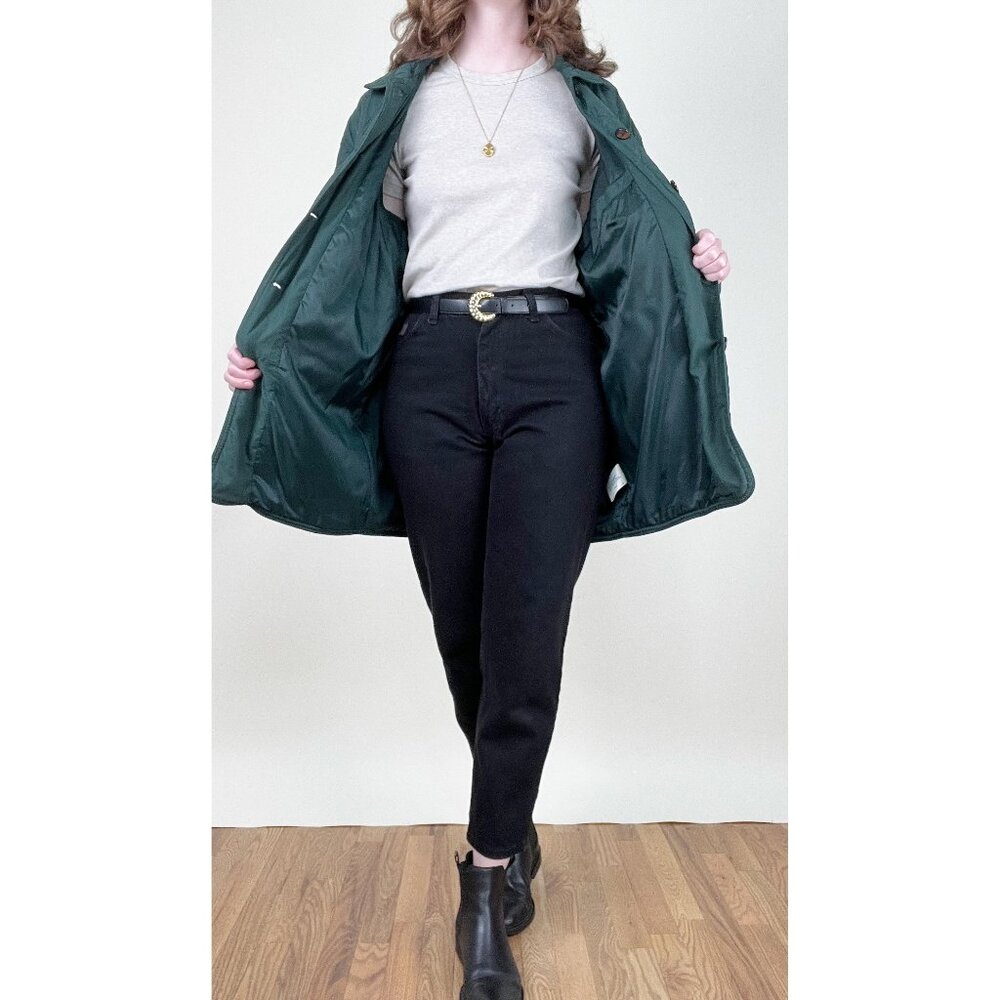 Vintage Quilted Barn Coat Chore Jacket Preppy English Countryside Field Hunting - Picture 4 of 10